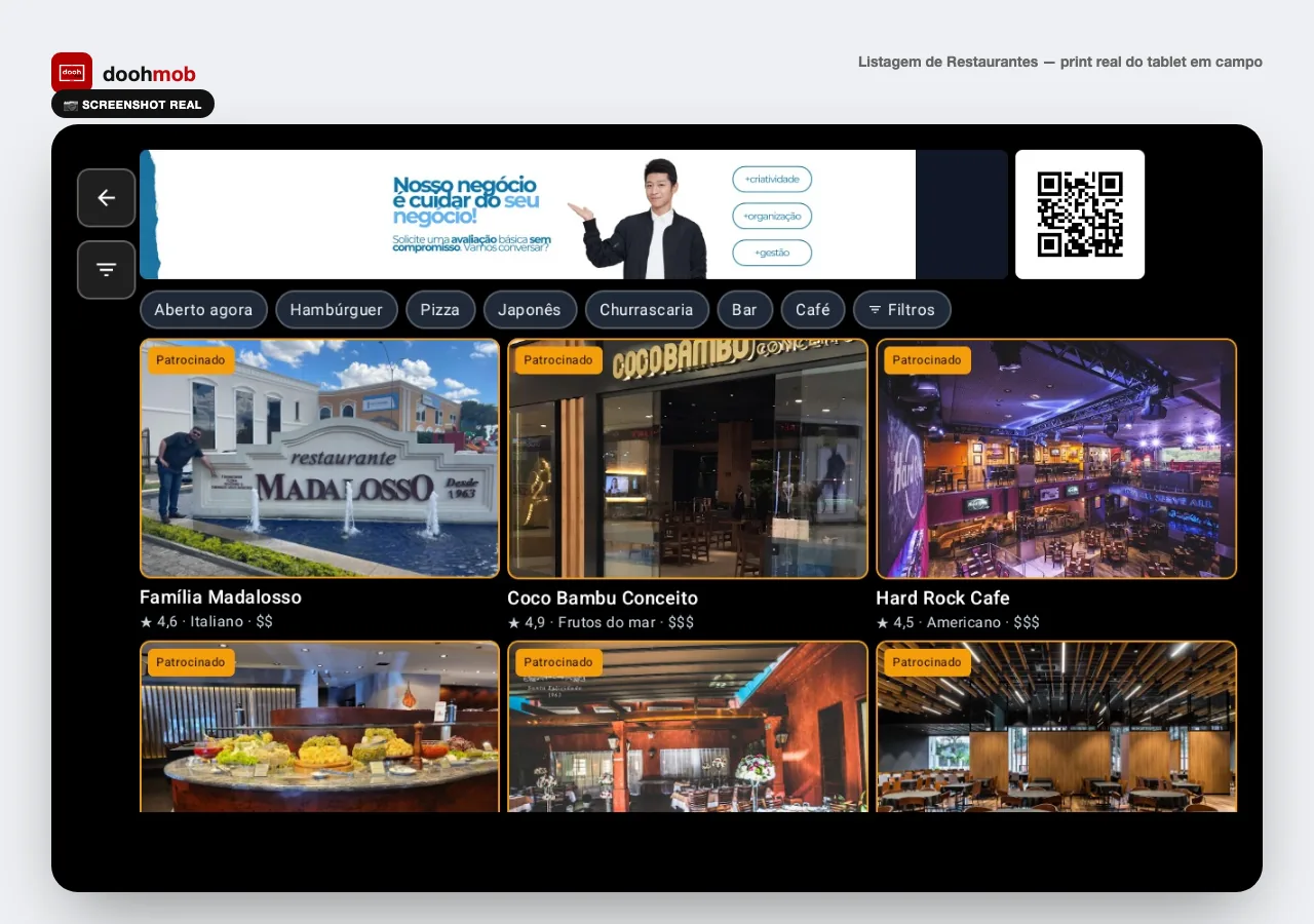 Banner e patrocínio: Bares & Restaurantes